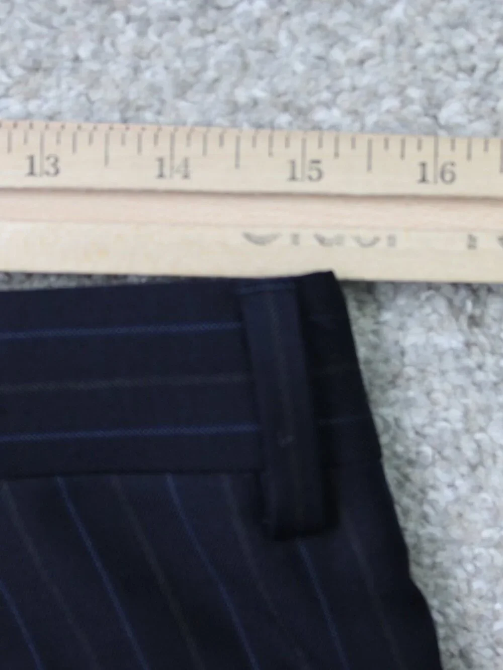 Banana Republic Pants Mens 30x32 Blue Pinstripe Modern Fit Wool Flat Front Lined